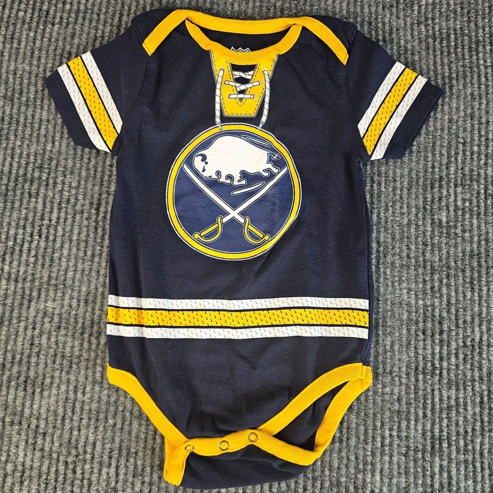 Buffalo Sabres One-piece Bodysuit Boys 18M Blue NHL Hockey Eichel 9 Jersey